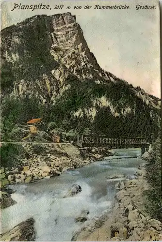 Gesäuse, Planspitze von der Kummerbrücke -353624