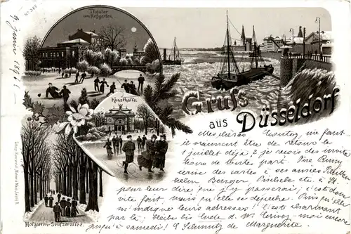 Gruss aus Düsseldorf - Litho -71618