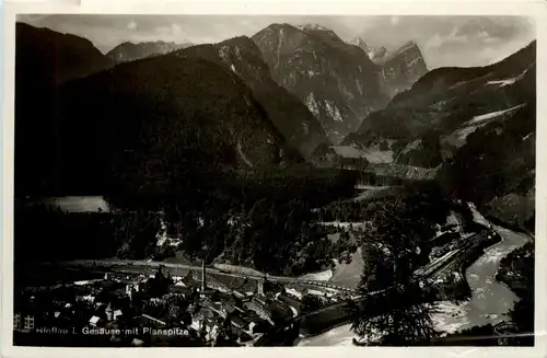 Hieflau im Gesäuse mit Planspitze -353248