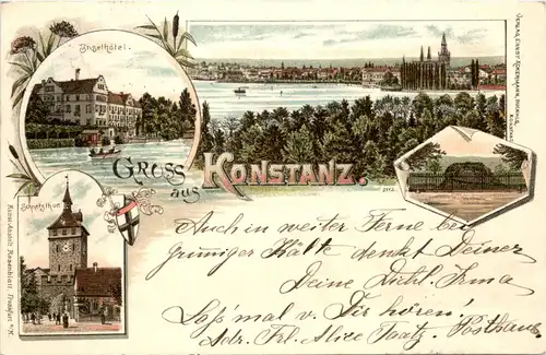 Gruss aus Konstanz - Litho -71678