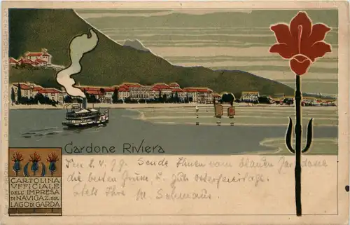 Gardone Riviera - Litho Jugendstiel -72756