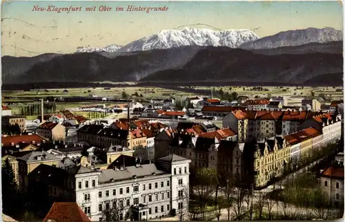Klagenfurt, mit Obir im Hintergrunde -352816