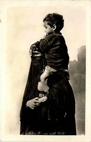 Native woman with Child -73096