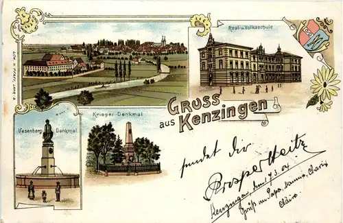 Gruss aus Kenzingen - Litho -73256