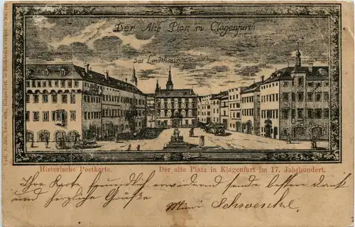 Klagenfurt, der alte Platz im 17 JH -355244