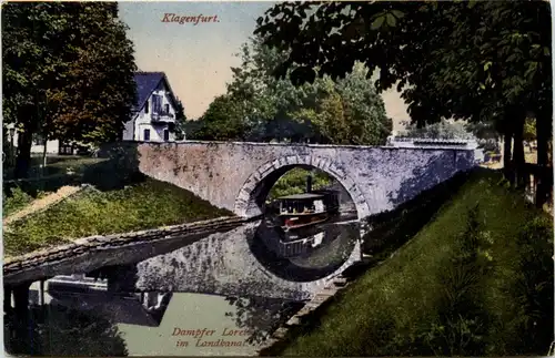 Klagenfurt, Dampfer loretto im Lendkanal -355294