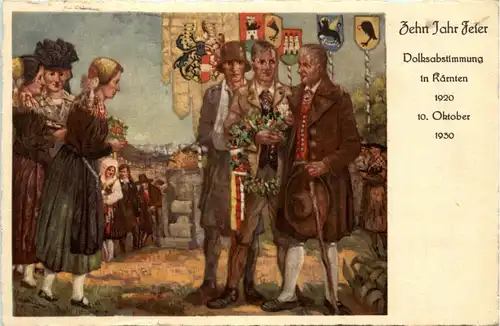 Klagenfurt, 10 jahre Feier, Volksabstimmung in Kärnten 1920 -355314