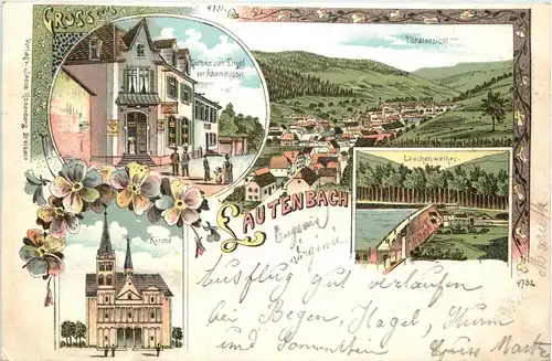 Gruss aus Lautenbach - Litho -73252