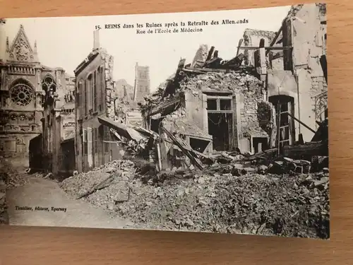 Reims - Reims dans les Ruines - Booklet 12 CPA -S219