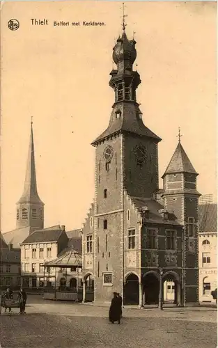 Thielt - Belfort met Kerktoren -292624