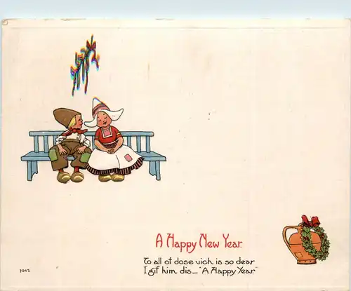 Happy New Year - Prägekarte -422424