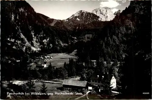 Wildalpen, Poschenhöh gegen Hochschwab -353042