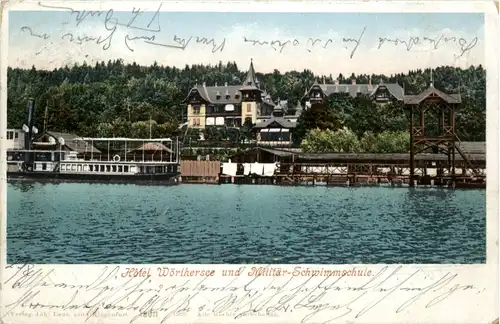 Klagenfurt, Hotel Wörthersee und militär-Schwimmschule -355252