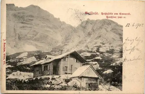 Gesäuse, Hesshütte am Ennseck gegen Hochtor -354816