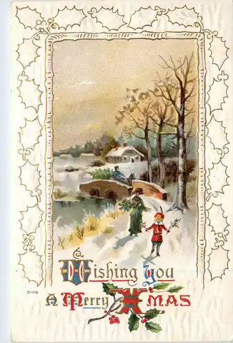 Christmas - Prägekarte -422744