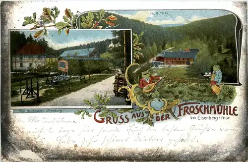 Gruss aus der Froschmühle bei Eisenberg -73630