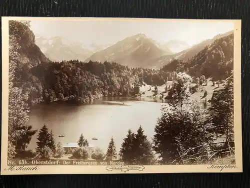 Oberstdorf - Freibergsee - Photo auf dickem Karton -S275