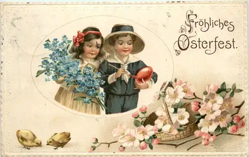 Ostern - Kinder - Prägekarte -422258