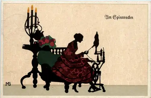 Spinnen - Scherenschnitt von Marte Graf -422318