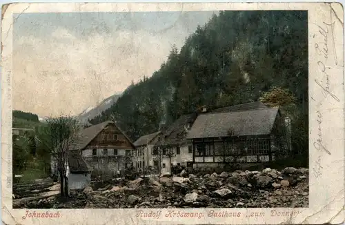 Johnsbach, Donner-Wirtshaus mit dem unteren Oedstein -353562