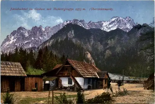 Gesäuse, Johnsbachtal mit Hochtorgruppe -353582