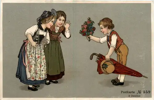 Kinder - Künstlerkarte -422428