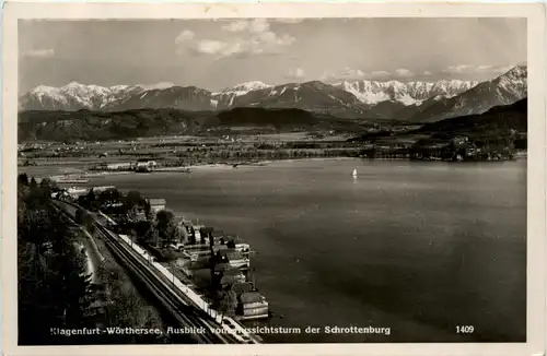 Klagenfurt, Ausblock vom Aussichtsturm der Schrottenburg -353842