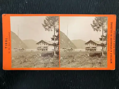 Hotel Achenseehof - Photo auf dickem Karton - Stereokarte -S259