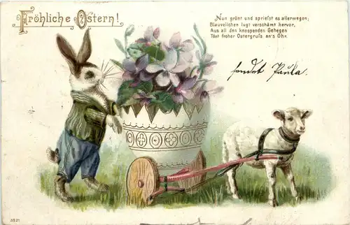 Ostern - Schaf mit Hase -422442