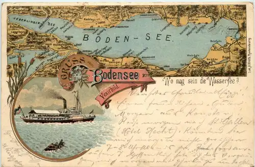 Gruss vom Bodensee - Litho -73618