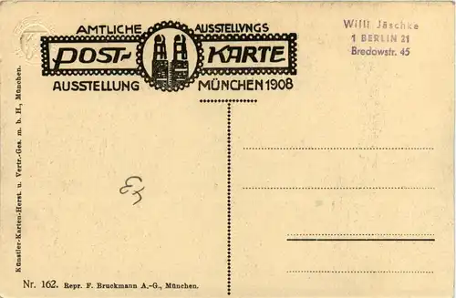 München - Ausstellung 1908 - Bierstube Brauerei -423494