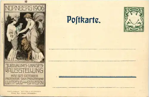 Nürnberg - Industrie und Kunstausstellung 1906 - Ganzsache -423514