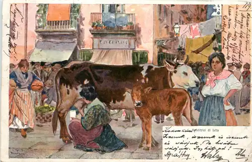 Napoli - Venditrici di latte -423554