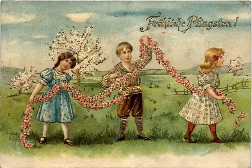 Pfingsten - Kinder - Prägekarte -422420