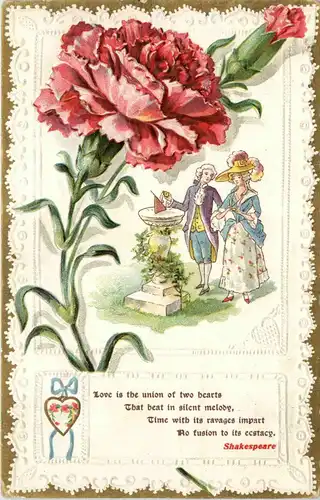 Love is the union - Prägekarte -422740