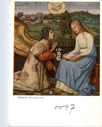 Künstlerkarte Matthäus Schiestl -423458