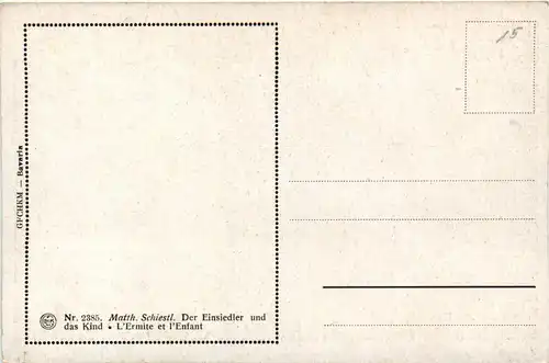 Künstlerkarte Matth. Schiestl - Der Einsiedler und das Kind -423162