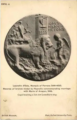Bronze medal Pisanello -424682