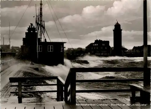 Cuxhaven - Sturmflut an der alten Liebe -423060