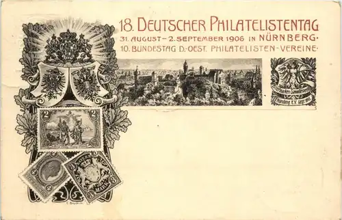 Nürnberg - Philatelistentag 1906 mit Sonderstempel - Ganzsache - PP C120 -423508