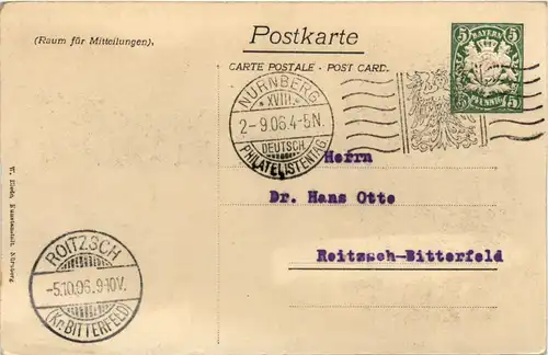 Nürnberg - Philatelistentag 1906 mit Sonderstempel - Ganzsache - PP C120 -423508