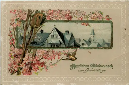 Geburtstag - Prägekarte -422236