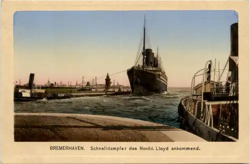 Bremerhaven - Schnelldampfer der Nordd. Lloyd -423778