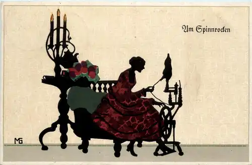 Spinnen - Scherenschnitt von Marte Graf -422316