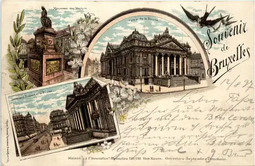 souvenir de Bruxelles - Litho -424968