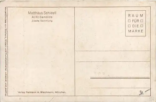 Künstlerkarte Matth. Schiestl - Dorf im Jura -423522