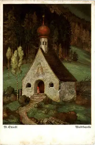 Künstlerkarte Matth. Schiestl - Waldkapelle -423562