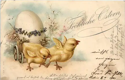 Ostern - Kücken mit Ei -422456