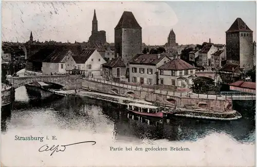 Strassburg - Partie bei den gedeckten Brücken -425200