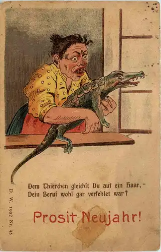 Neujahr - Krokodil -424040